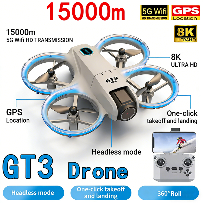 Diy Drone Electronics Kit - โดรนรุ่นใหม่ GT3 MAX 8K HD ถ่ายภาพทางอากาศ