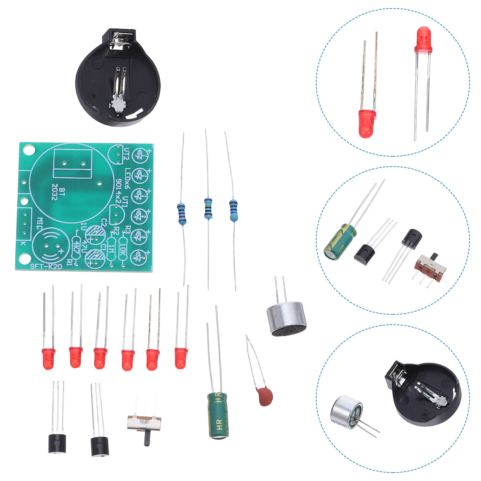 Diy Electronics Projects For Adults - ชุดอุปกรณ์เมโทรนอม LED ควบคุมด้วยเสียง สำหรับงานประดิษฐ์อิเล็กทรอนิกส์ DIY ฝึกหัดบัดกรีเพื่อการศึกษาสำหรับผู้ใหญ่