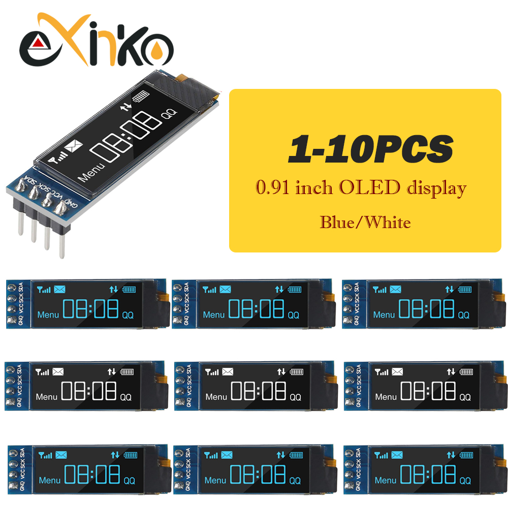 I2C Lcd Display - 1-10 ชิ้น โมดูลจอแสดงผล OLED ขนาด 0.91