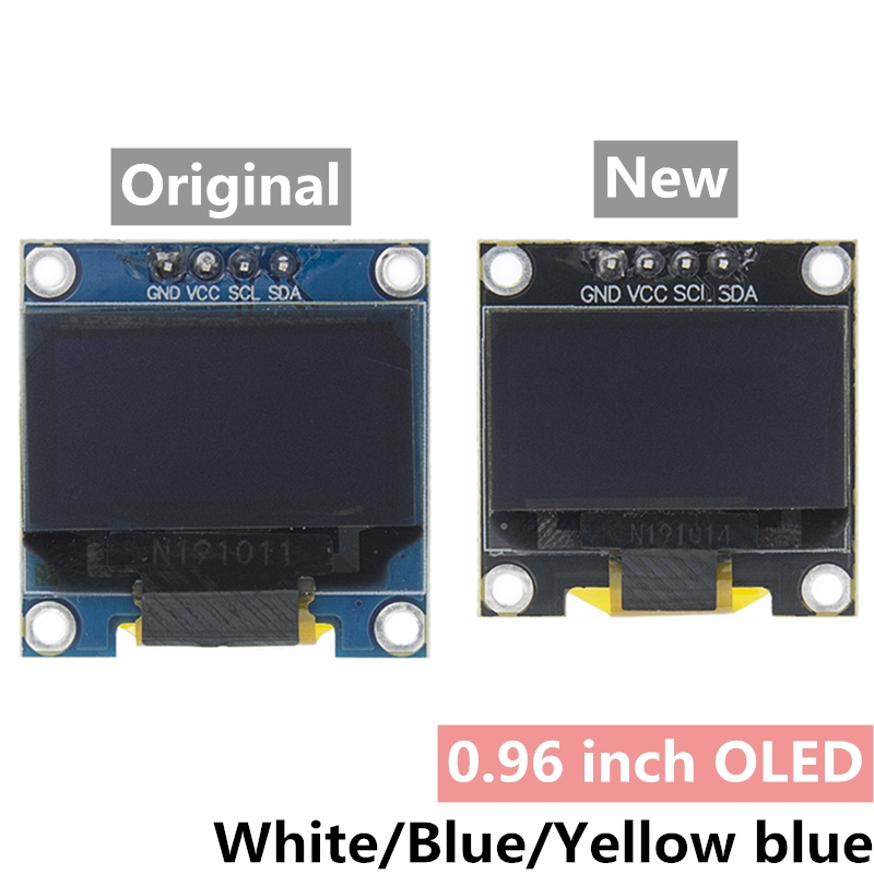 I2C Lcd Display - 0.96 นิ้ว IIC Serial 4pin สีขาว/สีฟ้า/สีเหลืองสีฟ้า/สีเหลืองโมดูลแสดงผล