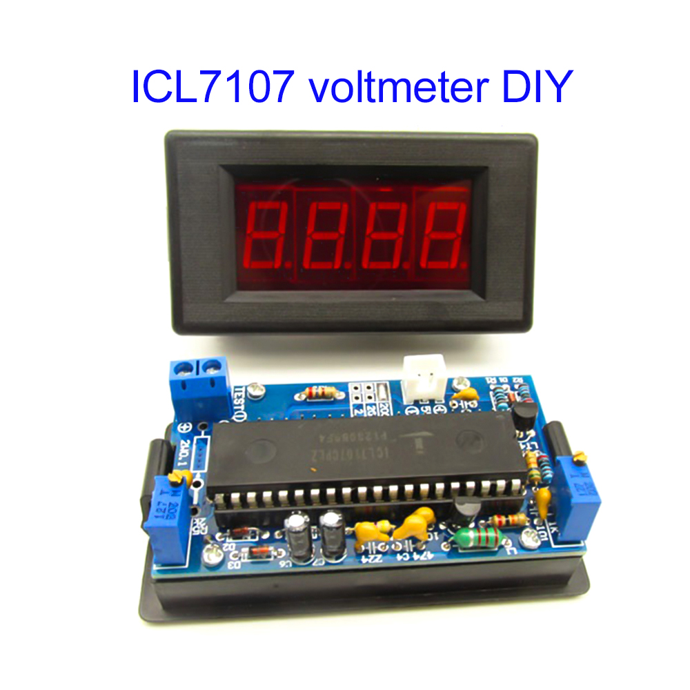 Diy Electronics Repair Kit - ชุดอุปกรณ์วัดแรงดันไฟฟ้า ICL7107 สำหรับงาน DIY โมดูลวัดแรงดันไฟฟ้าดิจิตอล DC