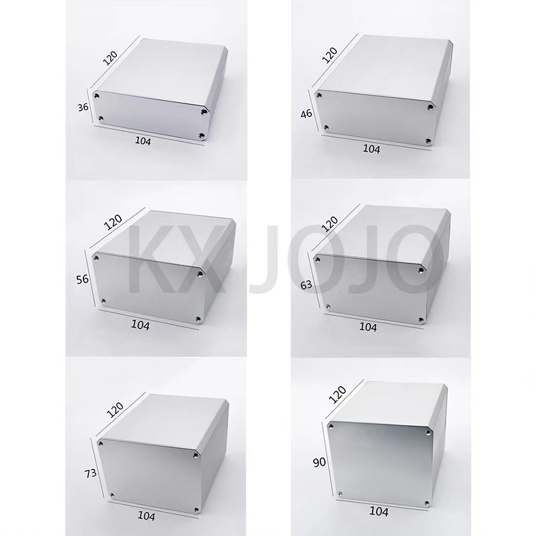 Diy Electronics Projects - อลูมิเนียม104*36/46/56/63/73/90*120มม.PCB กล่องเครื่องมือ DIY Case โครงการ