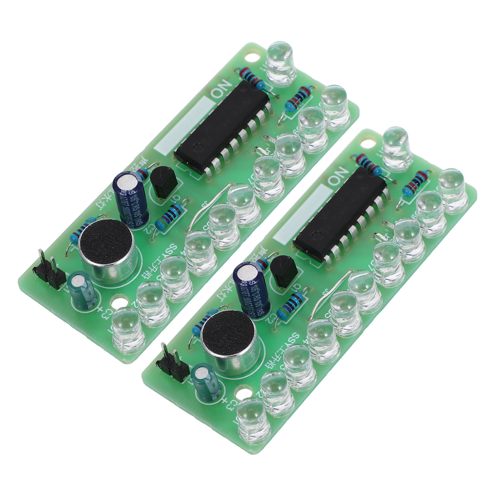 Diy Electronics Projects For Kids - ชุดฝึกหัดบัดกรี LED 2 ชุด พร้อมแผงไฟไหลตามเสียง สำหรับวัยรุ่น
