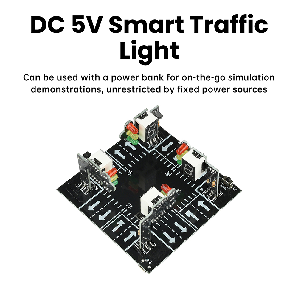 Diy Electronics Projects For Adults - ชุดจำลองสัญญาณไฟจราจรพร้อมเสียงและไฟกระพริบ ชุดฝึกหัดบัดกรี DIY โครงการอิเล็กทรอนิกส์ STEM สำหรับวัยรุ่นและผู้ใหญ่