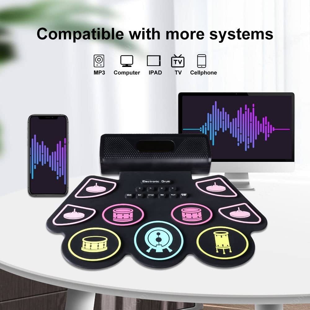 ดิจิตอลกลองชุดซิลิโคนแบบพกพา R - Diy Electronics Projects For Adults บทวิจารณ์และราคา