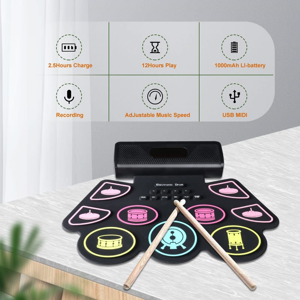 ดิจิตอลกลองชุดซิลิโคนแบบพกพา R - Diy Electronics Projects For Adults บทวิจารณ์และราคา