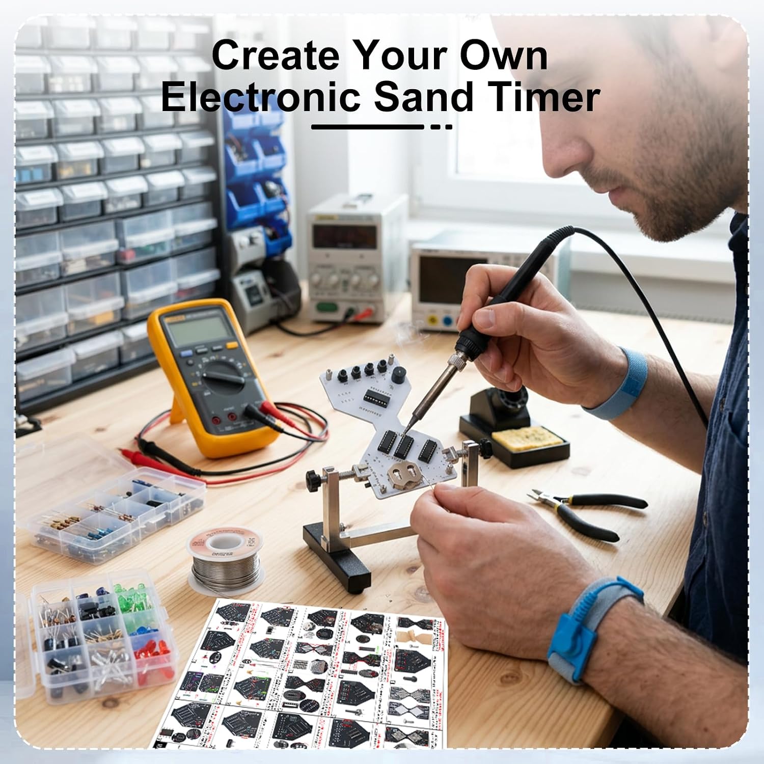 ชุดอุปกรณ์บัดกรีนาฬิกาทรายอิเล - Diy Electronics Projects For Adults บทวิจารณ์และราคา