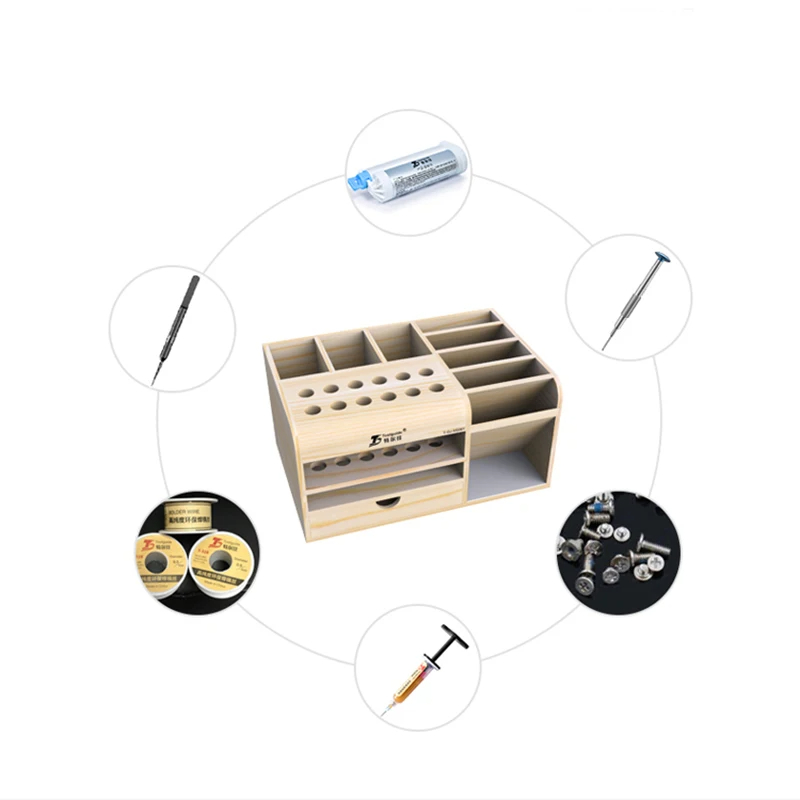 กล่องเก็บเครื่องมือไม้แหนบไขคว - Diy Electronics Repair Kit บทวิจารณ์และราคา