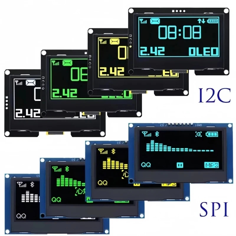 โมดูลจอแสดงผล OLED ขนาด 2.42 น - I2C Lcd Display บทวิจารณ์และราคา