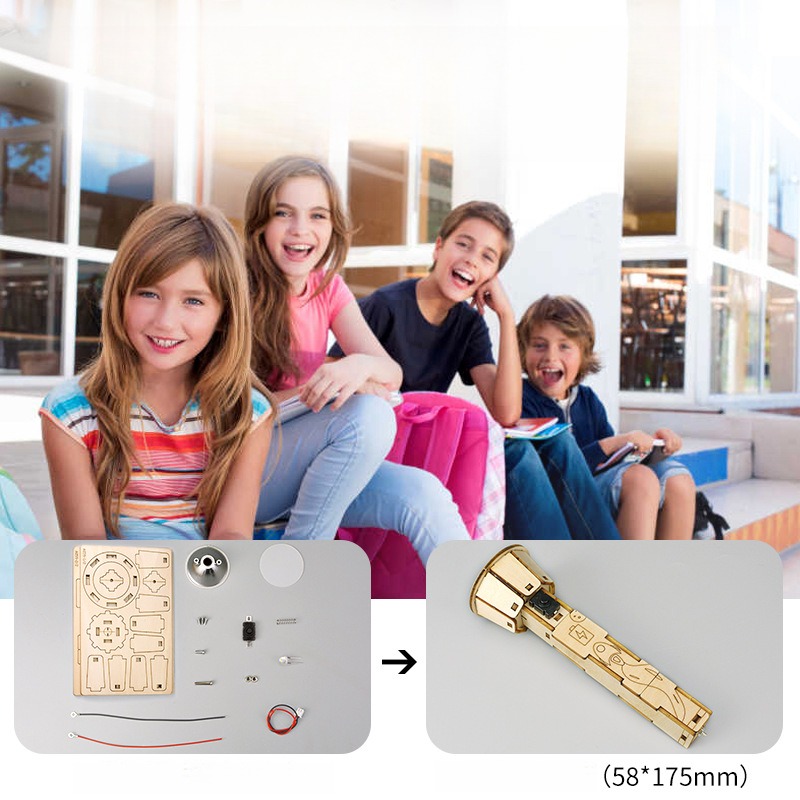 DIY ไม้ชุดไฟฉายการศึกษาฟิสิกส์ - Diy Electronics Projects For Kids บทวิจารณ์และราคา