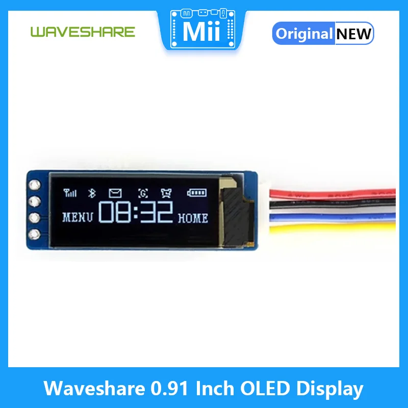 Waveshare 0.91 นิ้วโมดูลแสดงผล - I2C Lcd Display บทวิจารณ์และราคา