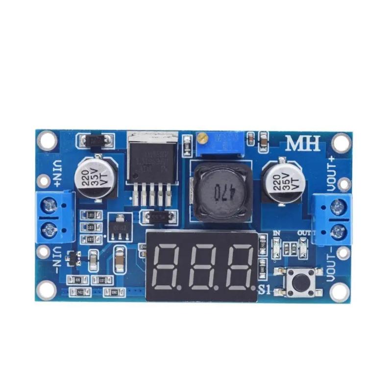 โมดูลจ่ายไฟ LM2596 พร้อมหน้าจอ - Diy In Electronics บทวิจารณ์และราคา