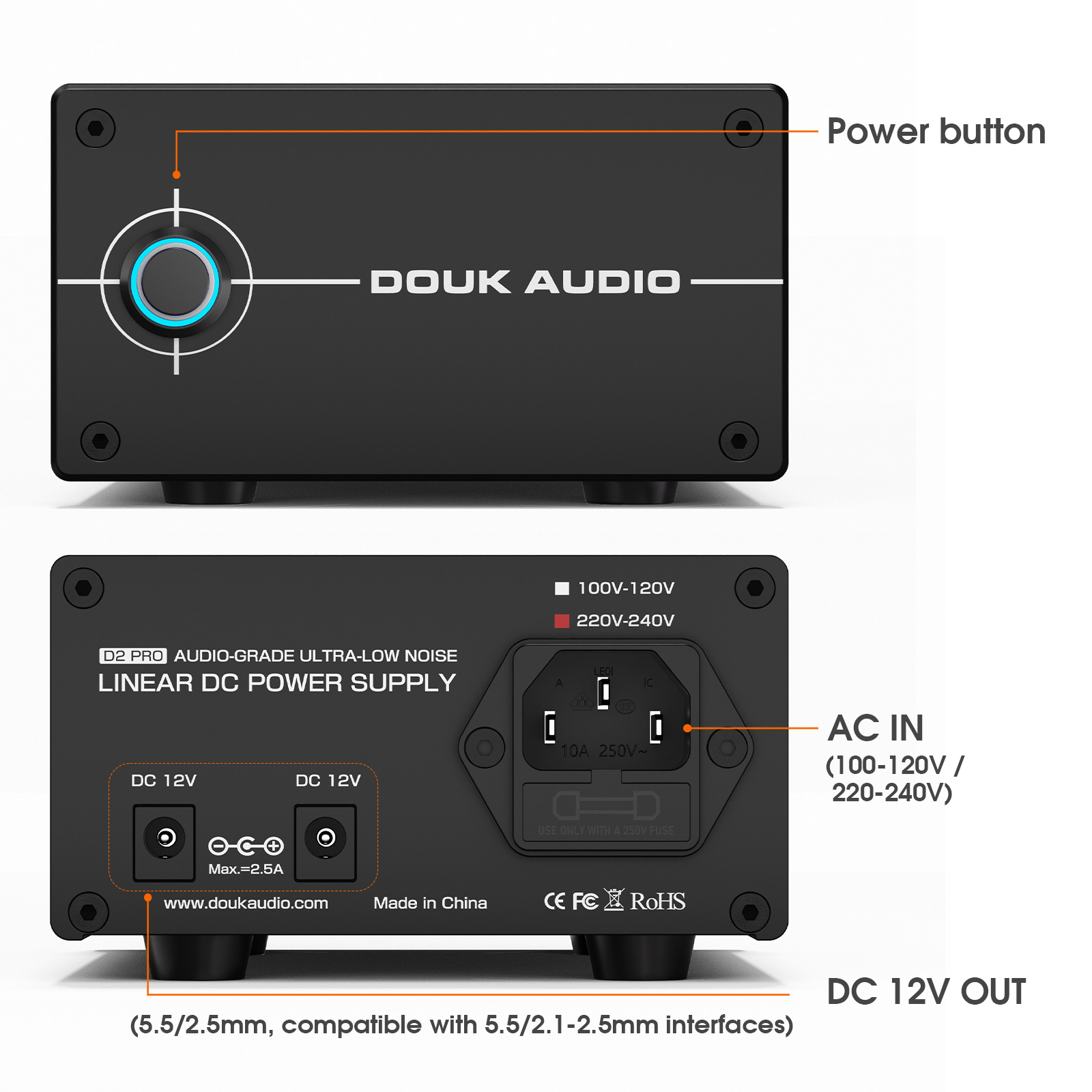 Douk Audio DC 12V 35W แหล่งจ่า - Dc Power Supply Variable บทวิจารณ์และราคา