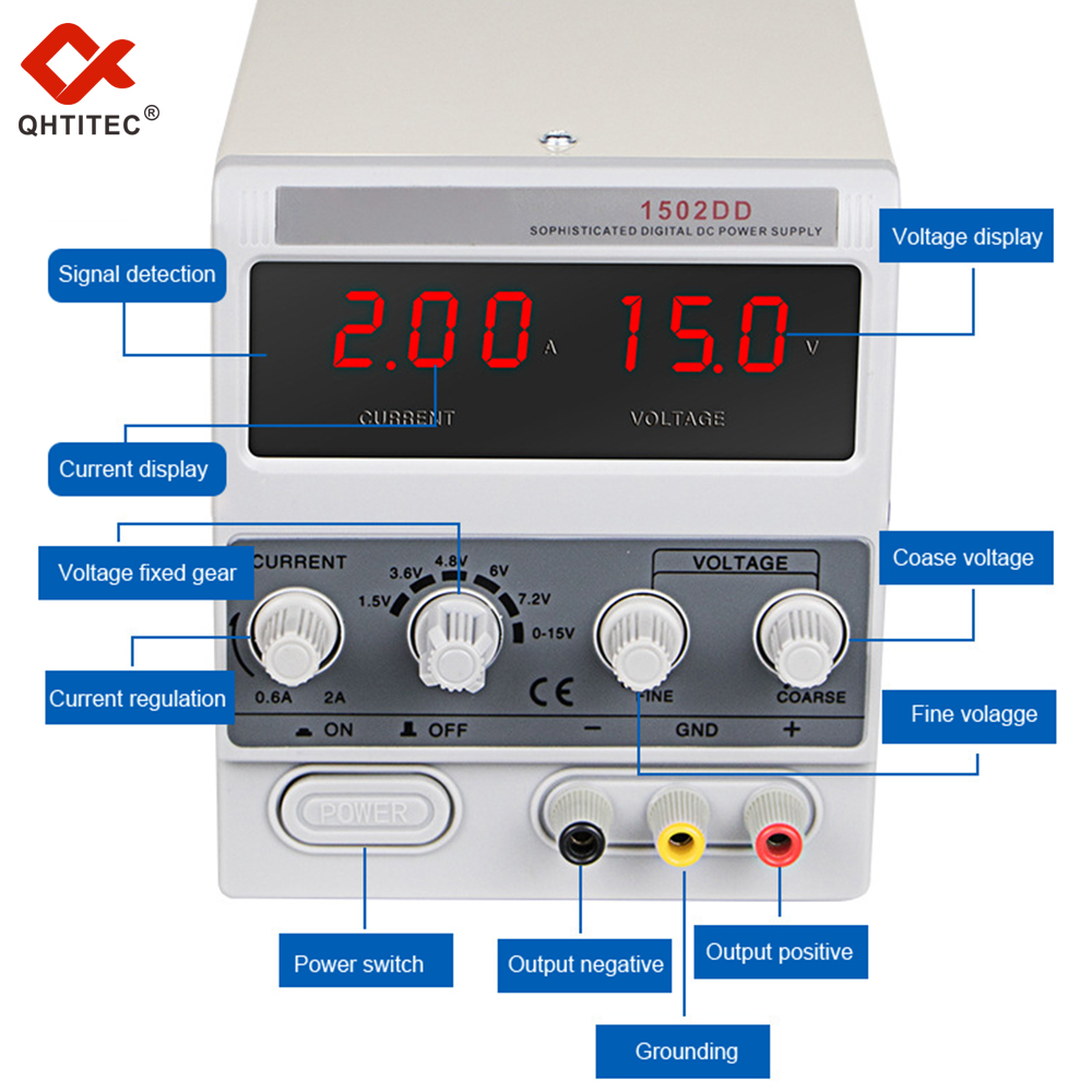 QHTITEC แหล่งจ่ายไฟแบบปรับค่าไ - Dc Power Supply Variable บทวิจารณ์และราคา