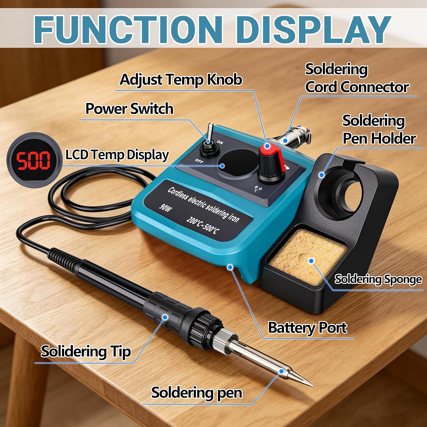 ชุดหัวแร้งบัดกรีไร้สาย LED ดิจ - Diy Electronics Repair Kit บทวิจารณ์และราคา