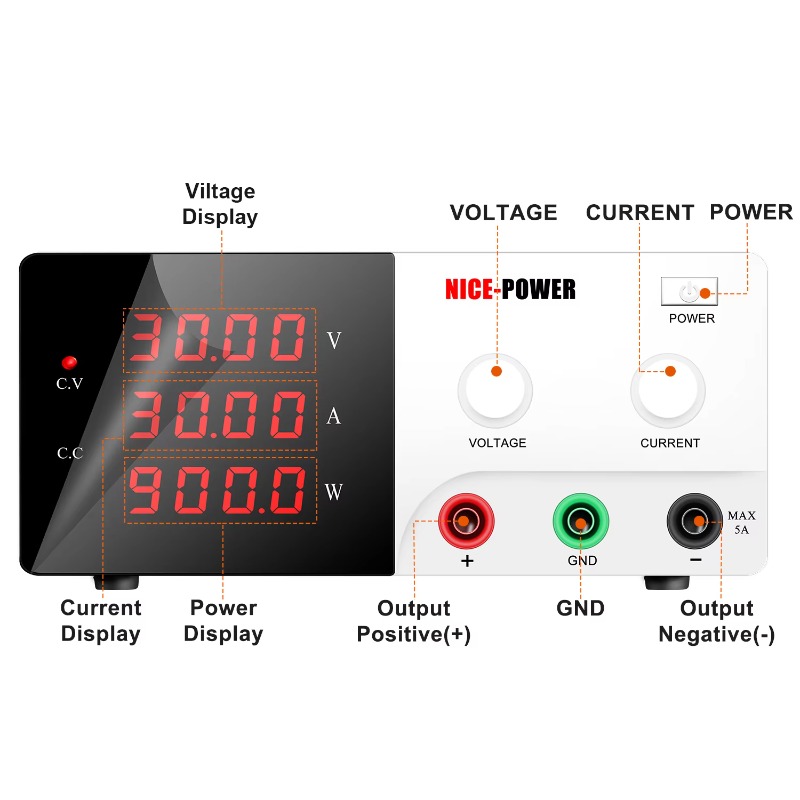 แหล่งจ่ายไฟฟ้าปรับค่าได้ Power - Dc Power Supply Variable บทวิจารณ์และราคา
