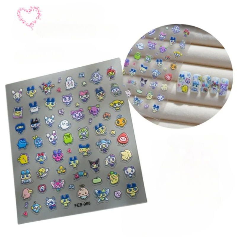 สติกเกอร์ติดเล็บ 3 มิติ ลายการ - Diy Electronics Components บทวิจารณ์และราคา