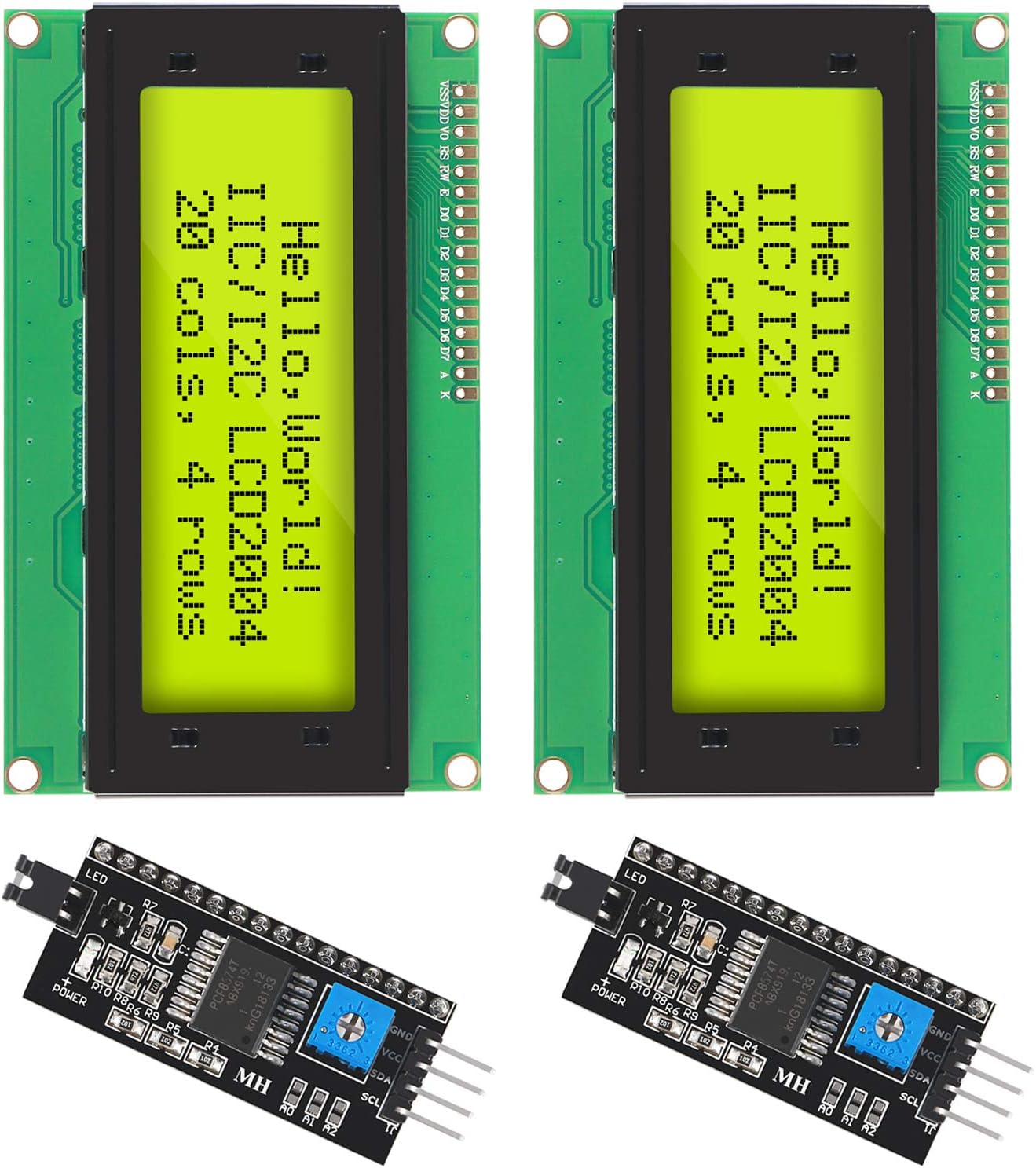 2ชิ้น I2C IWI อนุกรมจอแอลซีดี2 - I2C Lcd Display บทวิจารณ์และราคา