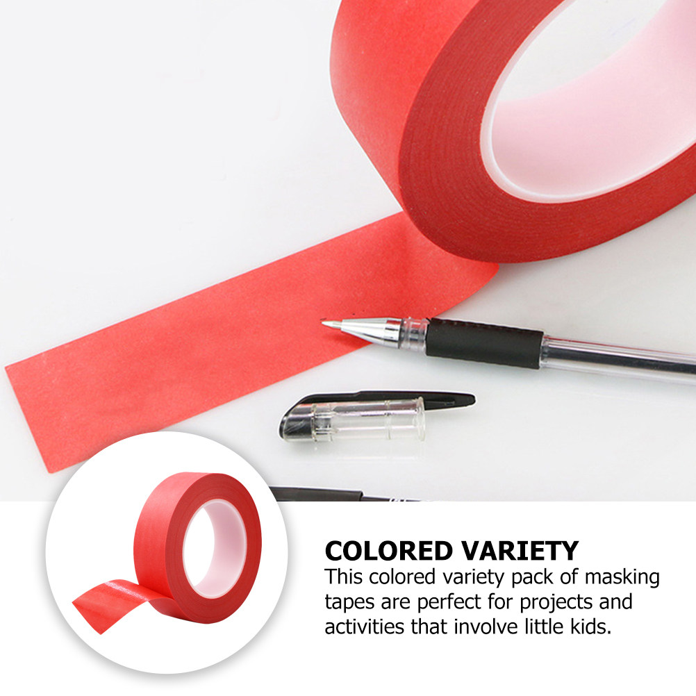 เทปกระดาษกาวสีแดง 3 ม้วน ทนควา - Diy Electronics Components บทวิจารณ์และราคา